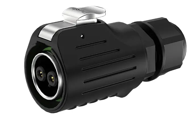 LP16 Panel Mount Waterproof Plug and Socket Connector 2 Pin 10A Power Aviation Waterproof Connector Plastic+Metal