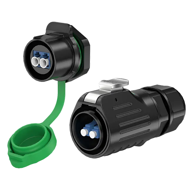 LP24 Fiber Optic Electrical Waterproof Connectors Panel Waterproof Aviation Plug Connector Solder Type All Plastic