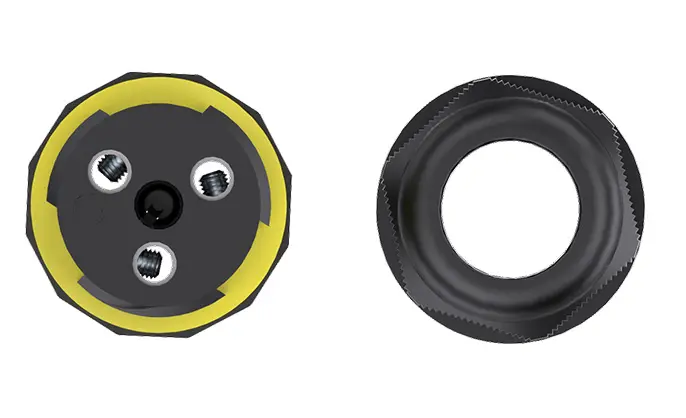 M20 IP68 Waterproof Cable Connector 3 Pin Through Type Screw Waterproof Connector