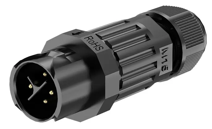 M15MP Circular Plug Connector Automotive Male Female 10A 4 Pins Cable Connector IP68 Waterproof Wire to Wire