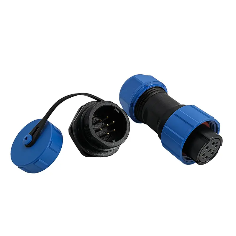 SP17 7 Pin Circular Connector Electrical Panel Mount Power Connector IP68