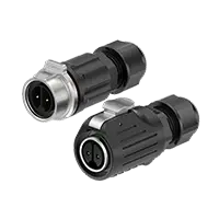 LP16 Waterproof Connector 2 Pin Wire to Wire Circular Connector Aviation Plug 10A Power Plastic+Metal