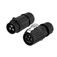 LP28 Waterproof Wire Connectors 3 Pin All Plastic Circular Connector Electrical Screw Connection Aviation Plug