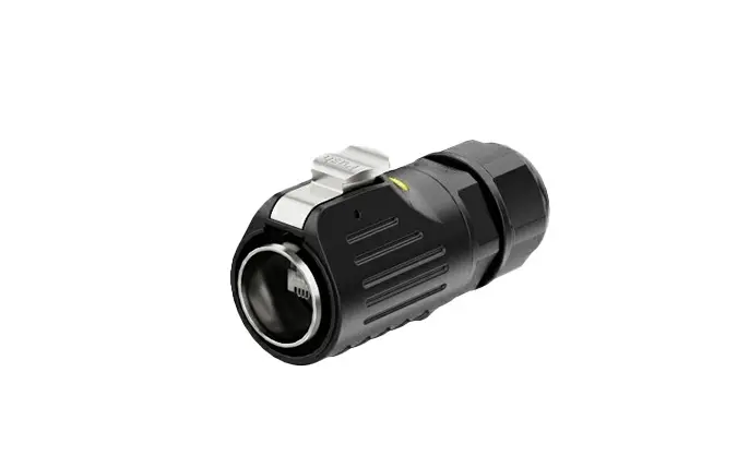 LP24 Outdoor Ethernet RJ45 Waterproof Connector Flange Metal Waterproof Aviation Plug Connector