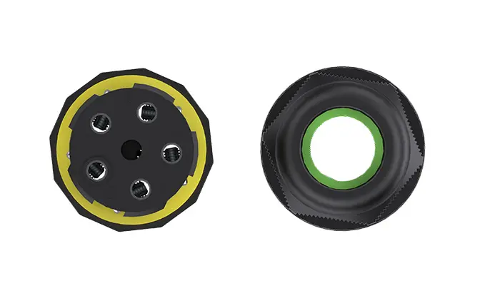 M25 Screw Locking Waterproof Connector 5 Pin Circular Power Connector Types Screw 24A Power Waterproof Connector