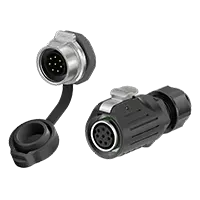 LP16 5A Power Waterproof Connector Panel 8 Pin Metal + Plastic Reverse Mounting Aviation Plug Connector