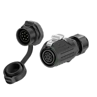 LP16 5A Power Waterproof Connector Panel 8 Pin All Plastic Reverse Mounting Aviation Plug Connector Socket
