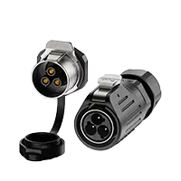 LP24 Panel Waterproof Wire Connector Waterproof Aviation Connector Cable Plug 3 Pin Screw Type