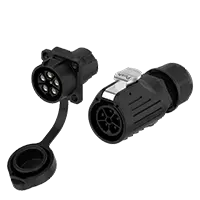 LP28 Waterproof Plug Connectors 5+1 Pin 16A Flange Crimping Type Aviation Waterproof Connector All Plastic
