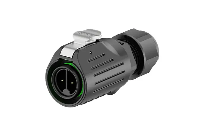 LP16 Screw 2 Pin 10A Power Flange All Plastic Waterproof Connector Waterproof Aviation Connector Cable Plug