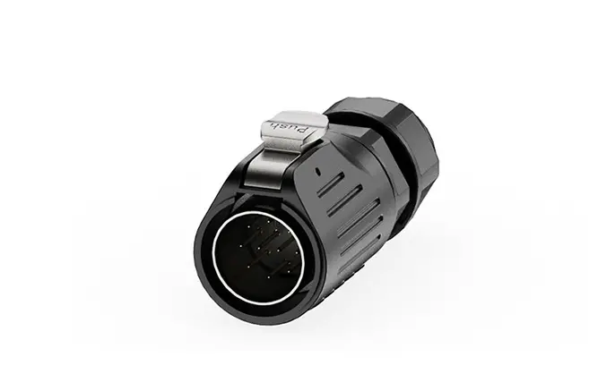 LP24 Outdoor Waterproof Wire Connectors Panel 10 Pin Aviation Waterproof Connector Solder Type