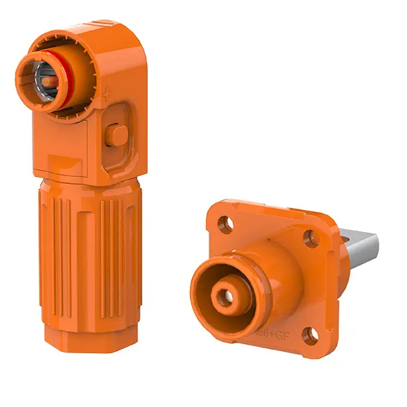 SCJ Screw Hole IP67 Energy Storage Connector Waterproof Orange Positive Waterproof 350A Rotatable Energy Storage Connector
