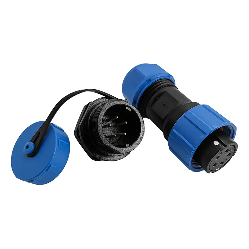 SP17 5 Pin Circular Connector Electrical Panel Mount Power Connector IP68