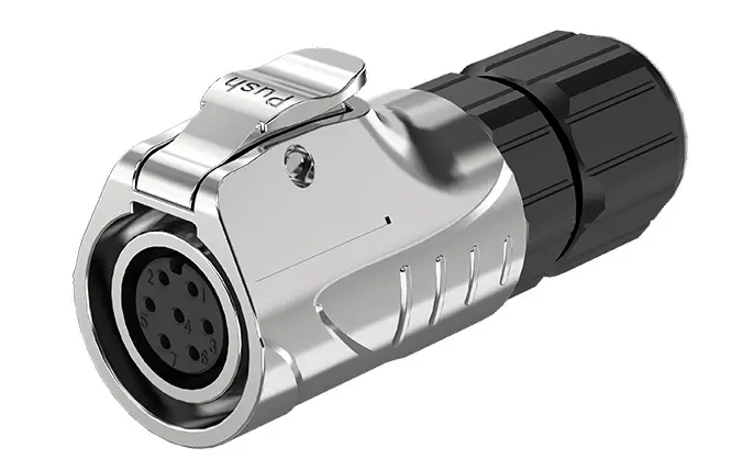LP12 Circular Plug Connector Solder Type 7Pin All Metal Waterproof Connector Aviation Plug Wire to Wire