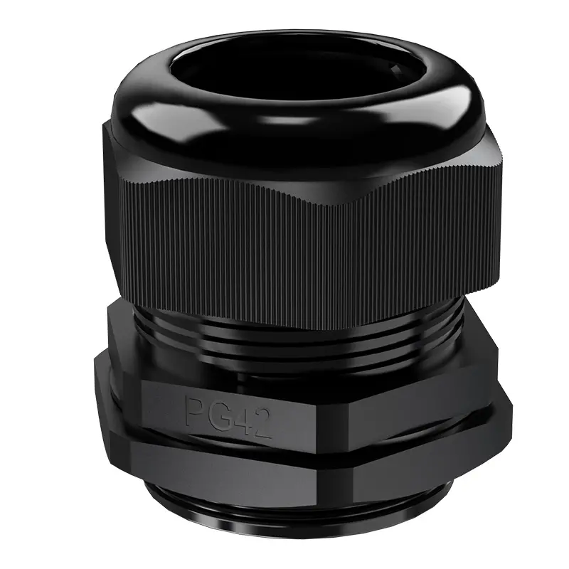 PG42 Cable Gland Waterproof Wire Connectors Plastic
