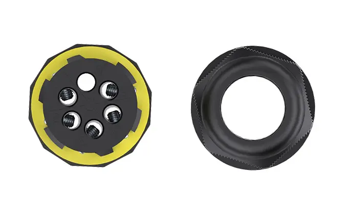 M20 IP68 Screwless Waterproof Cable Connector 5 Pin Through Type Waterproof Outdoor Cable Connector