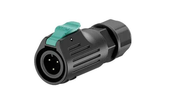 LP12 3 Pin Flange Outdoor Waterproof Electrical Wire Connector Solder Type All Plastic Waterproof Connector Aviation Plug Socket