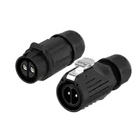 LP28 Waterproof Connector 2 Pin All Plastic Circular Plastic Wire Connector Screw Connection Aviation Plug