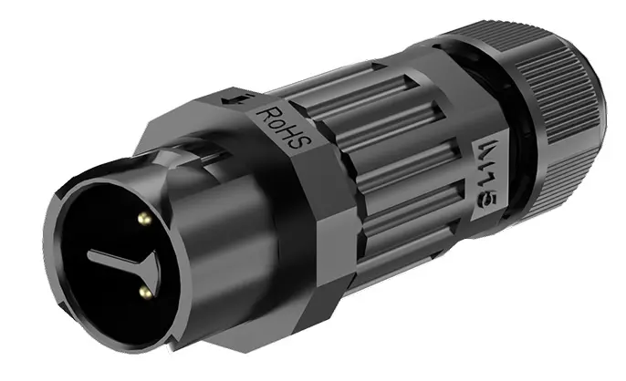 M15MP Circular Plug Connector Male Female Waterpoof Connector IP68 10A 2Pins Cable Connectors Waterproof Wire to Wire