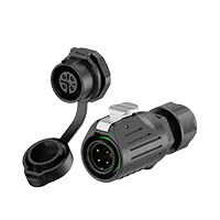 LP16 4 Pin Panel Mount Waterproof Connector 10A Power Aviation Waterproof Connector All Plastic