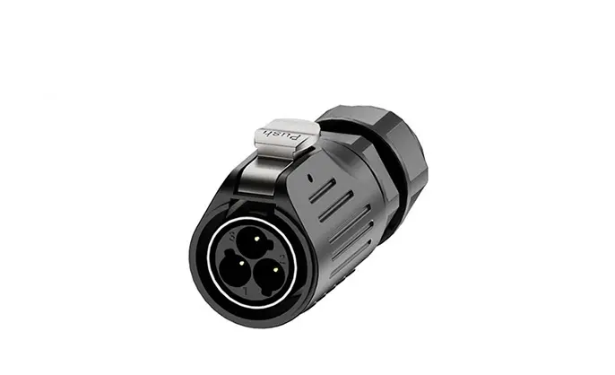 LP24 Electrical Waterproof Connector Waterproof Aviation Plug Flange 3 Pin Solder Type