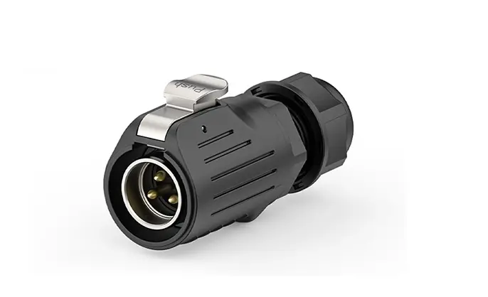 LP20 3Pin Solder Type Waterproof Connector Wire to Wire Circular Connector 20A Power Metal + Plastic