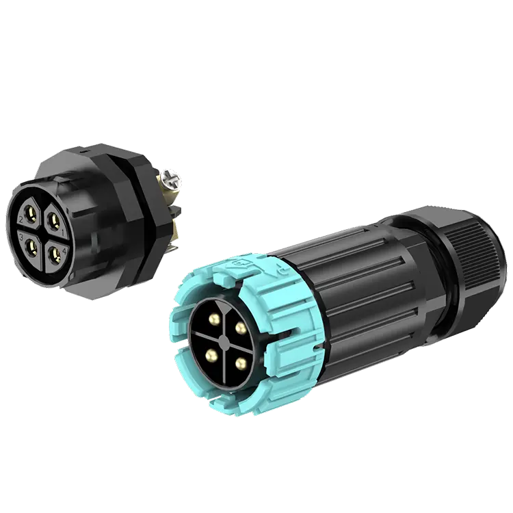 M28MP 4 Pins Circular Plug Connector Male Female Waterproof Connector Rear Panel Cable Connector IP68 Waterproof