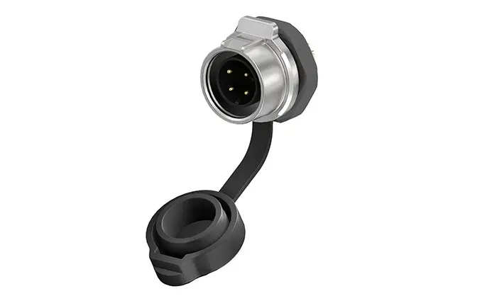 LP16 Outdoor Waterproof Wire Connectors Panel Mount 4 Pin Plastic+Metal 10A Reverse Mounting Aviation Plug Socket Screw Type
