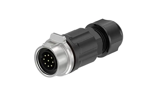 LP16 5A Power Solder Type 9 Pin Waterproof Connector Reverse Mounting Aviation Plug Socket Plastic Circular Connector