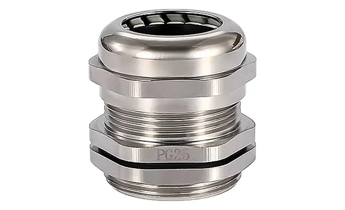 PG25 Cable Gland Electrical Waterproof Connectors Metal 15-22mm