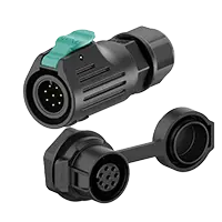 LP12 Panel 8Pin Waterproof Connector Aviation Waterproof Connector Solder Type All Plastic