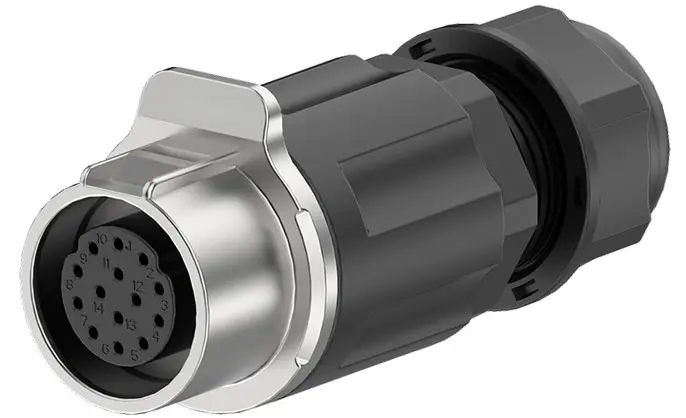 LP20 14Pin Solder Type Waterproof Connector Aviation Plug 5A Power Wire to Wire Metal + Plastic
