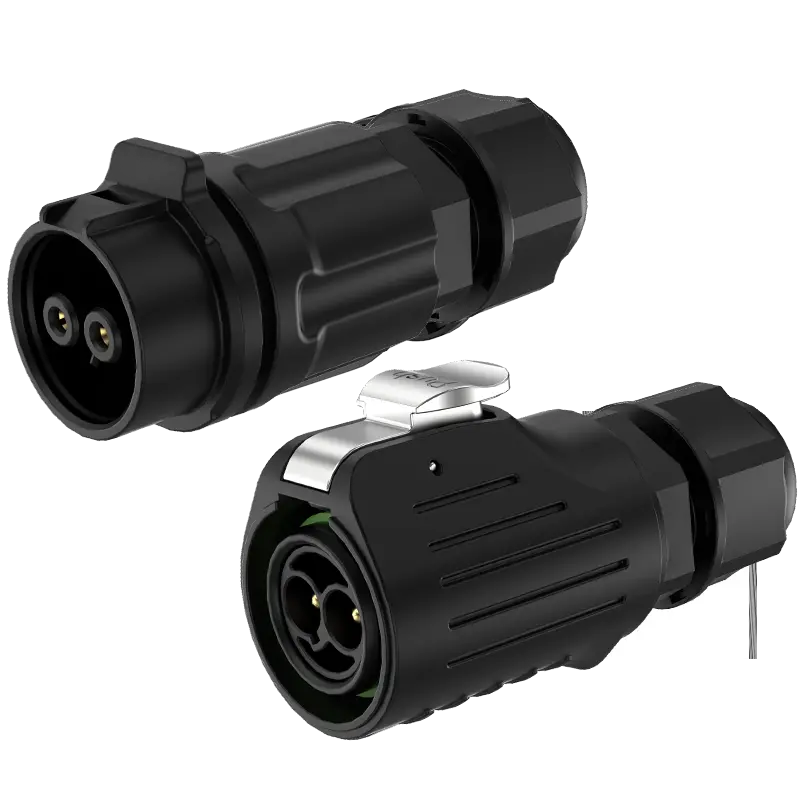 LP16 Outdoor Waterproof Wire Connectors 2 Pin Wire to Wire Aviation Waterproof Connector 10A Power