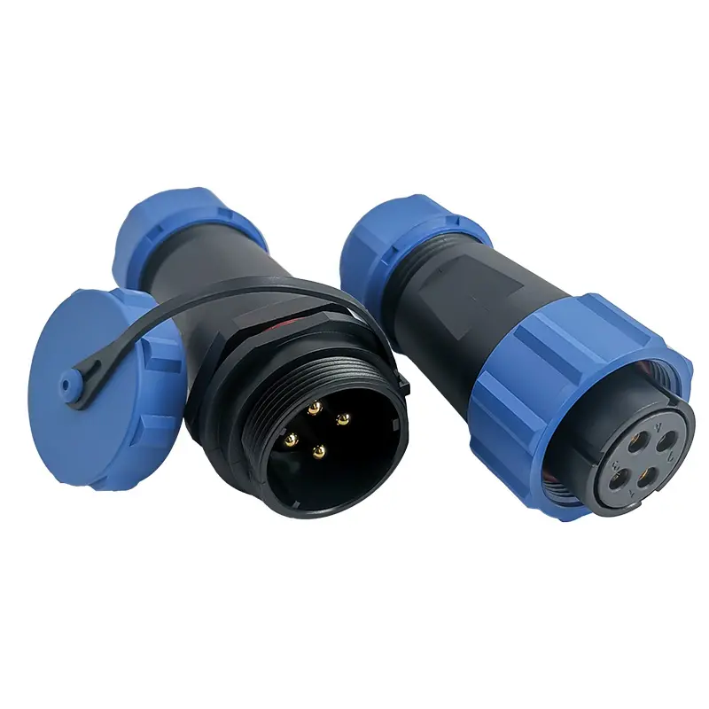 SP214 Pin Standard Circular Connector Outdoor Cable Connector IP68 All Plastic