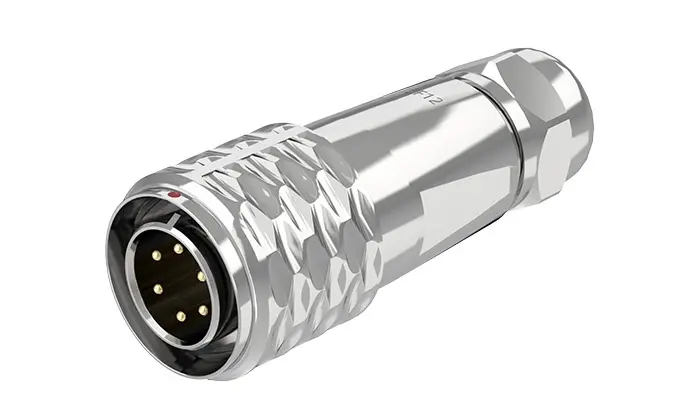 SF12 6 Pin Circular Plug Socket IP67 Push-Pull All Metal