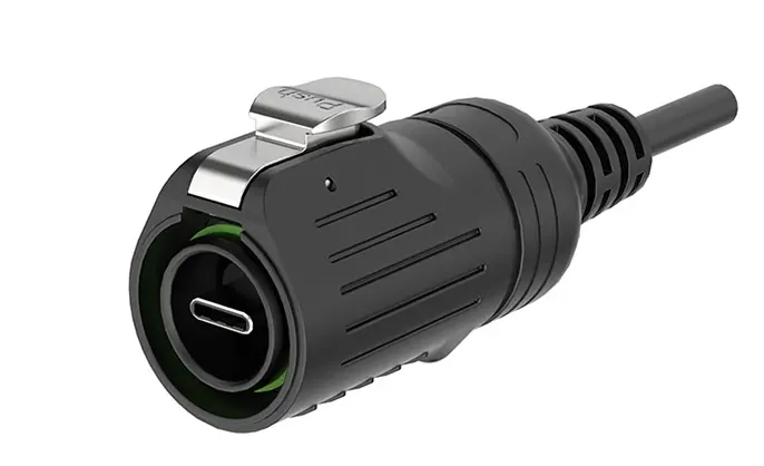 LP16-TYPE-C Device Flange Outdoor Waterproof Wire Connectors 5.0Gb/s Waterproof Aviation Plug All Plastic