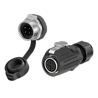 LP16 Waterproof Panel Mount Connector 4 Pin Plastic+Metal 10A Reverse Mounting Aviation Plug Socket