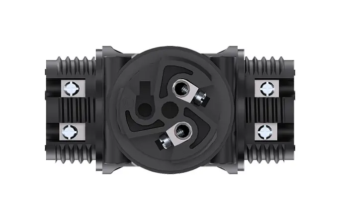 M25X 2 Pin X Type 4 Way Waterproof Connector Screw Waterproof Connector Waterproof Outdoor Electrical Cable