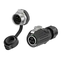 LP16 Panel Mount Power Connector 3 Pin Metal + Plastic 10A Reverse Mounting Aviation Plug Solder Type