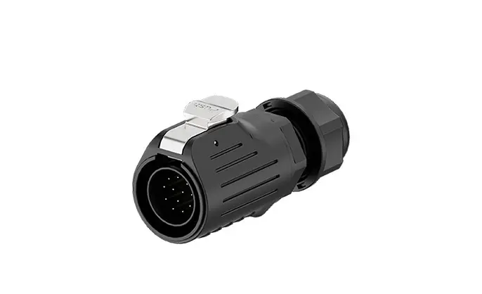 LP20 12Pin Solder Type Waterproof Connector 5A Power All Plastic Standard Circular Connector