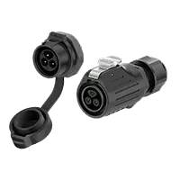 LP16 Panel Mount 3 Pin Waterproof Wire Connectors 10A Power Aviation Waterproof Connector All Plastic Screw Type