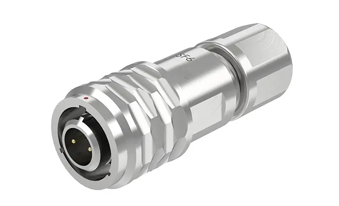 SF6 2 Pin Circular Connector Electrical Panel Mount Connector IP67 Push-Pull All Metal