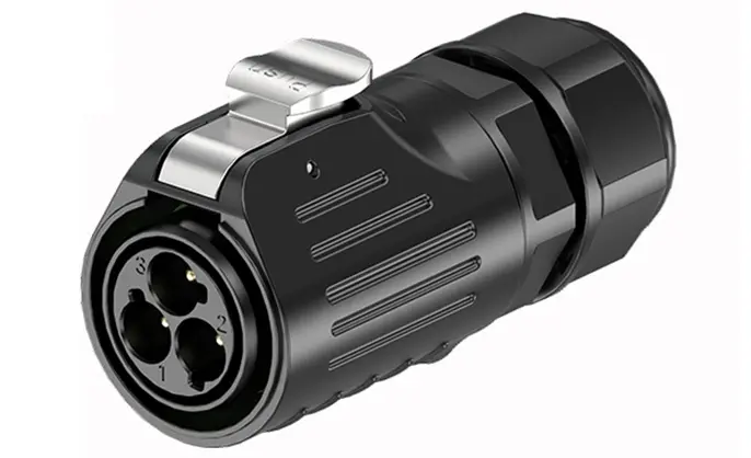 LP24 Panel Waterproof Plug And Socket Connector Aviation Waterproof Connector 3 Pin Solder Type