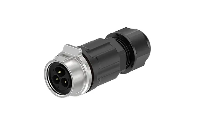LP16 Plastic+Metal Waterproof Plug Connectors 3 Pin Wire to Wire Circular Connector Aviation Plug Solder Type