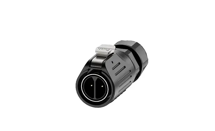 LP24 Outdoor Cable Connector Flange 2 Pin Waterproof Aviation Plug Solder Type