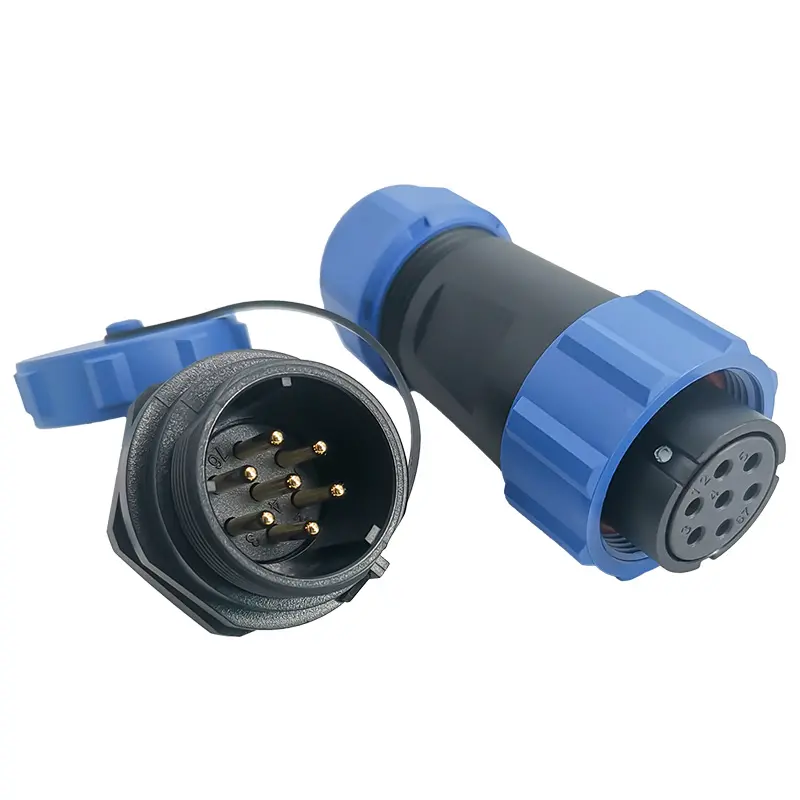 SP21 7 Pin Circular Connector Panel Mount Power Connector IP68