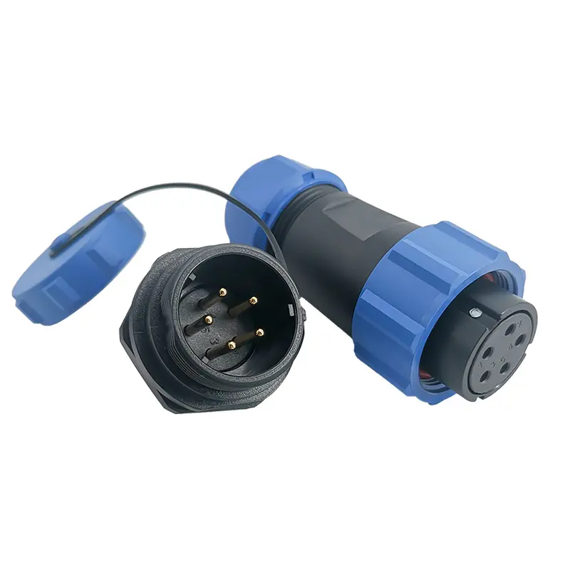 SP21 5C Pin Circular Connector Panel Mount Power Connector IP68