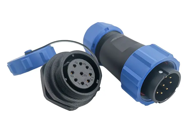 SP21 9 Pin Circular Connector Panel Mount Power Connector IP68
