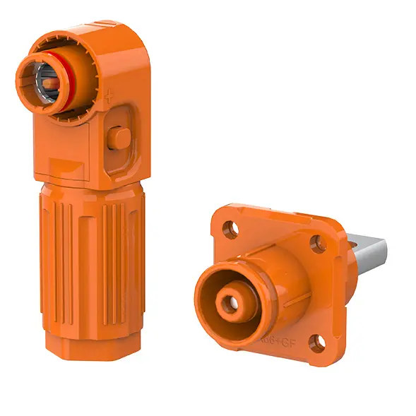 SCJ Screw Hole IP67 High Voltage Energy Storage Connector Orange Positive 350A Non-Rotatable Energy Storage Connector