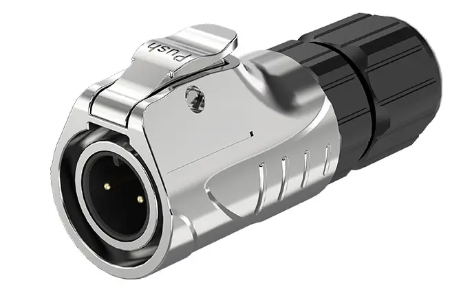 LP12 2 Pin Outdoor Waterproof Wire Connectors Waterproof Aviation Plug Straight Circular Connector Screw Type